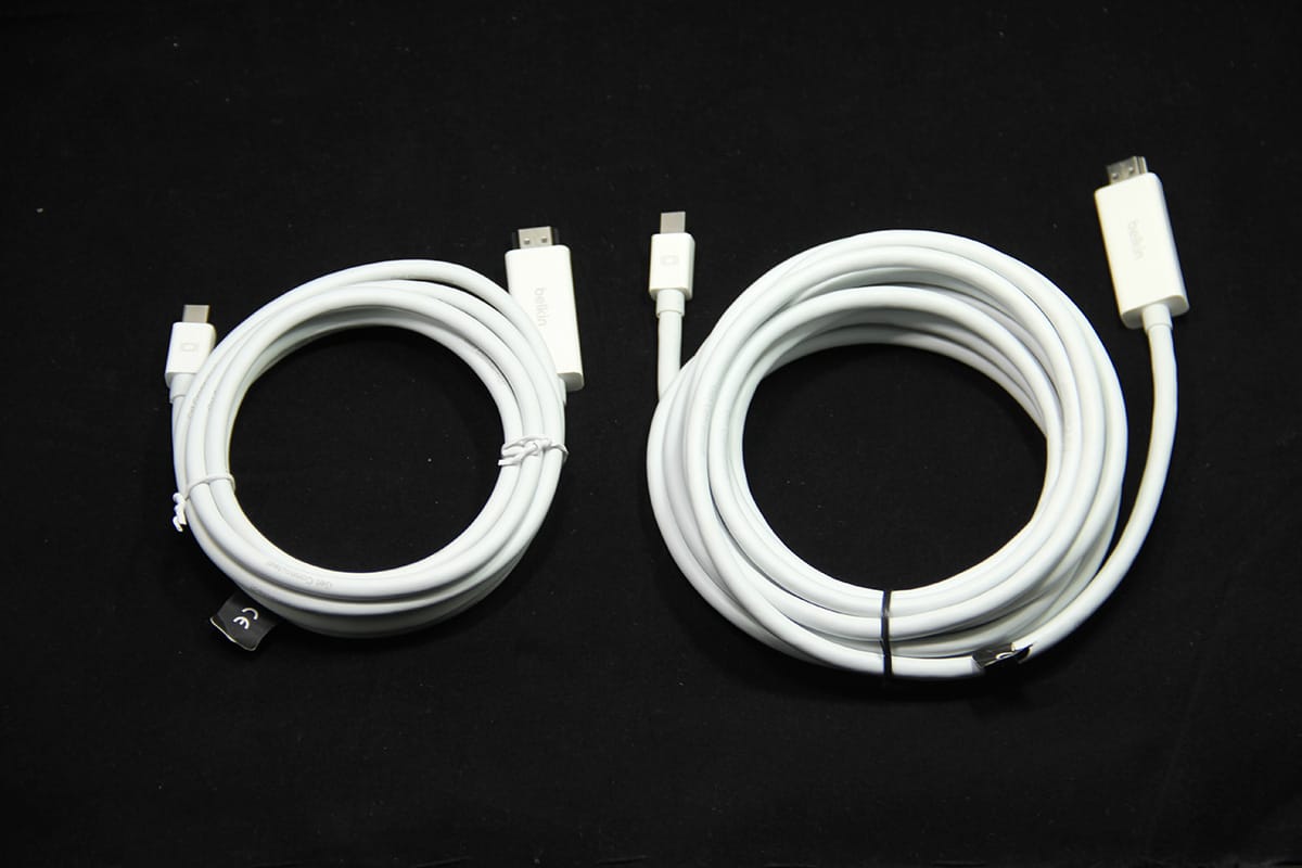 Belkin MAC迷你mini DP to HDMI 高清4K连接线3D 2米 4米F2CD077 Belkin 4K Mini DisplayPort to HDMI 适用于苹果 surface pro等