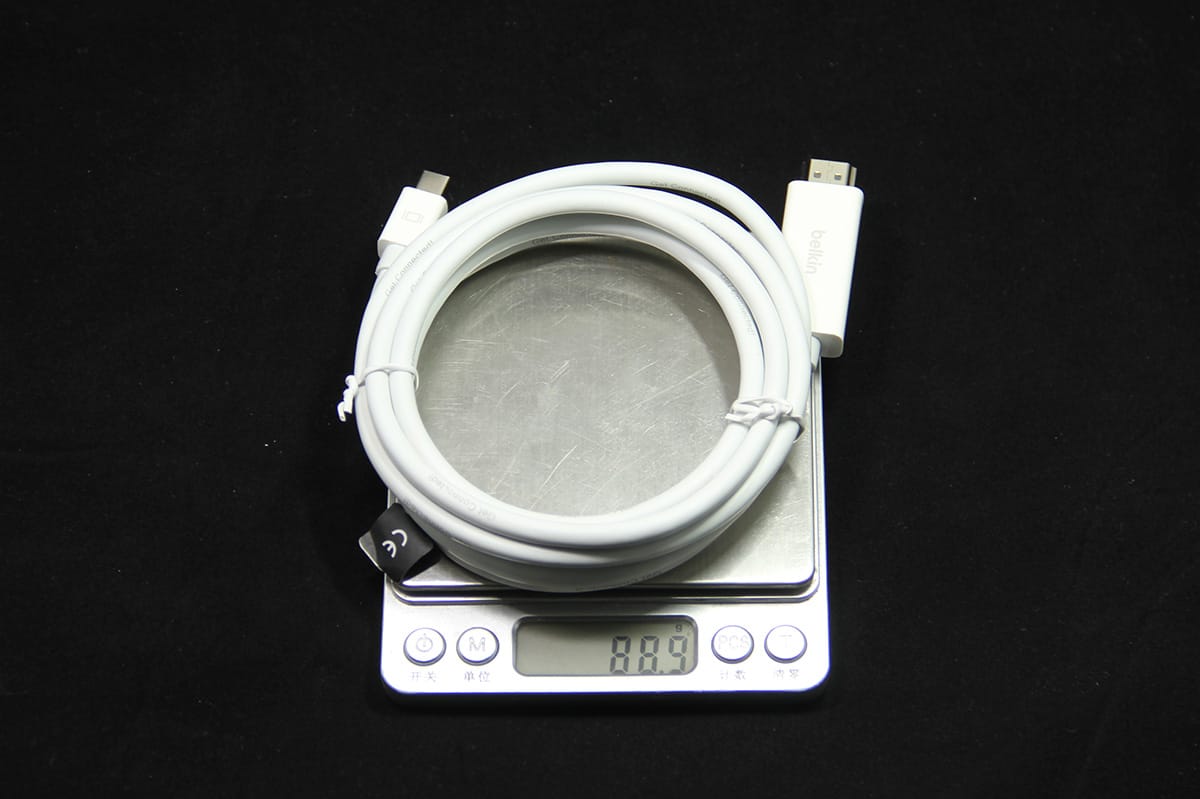 Belkin MAC迷你mini DP to HDMI 高清4K连接线3D 2米 4米F2CD077 Belkin 4K Mini DisplayPort to HDMI 适用于苹果 surface pro等