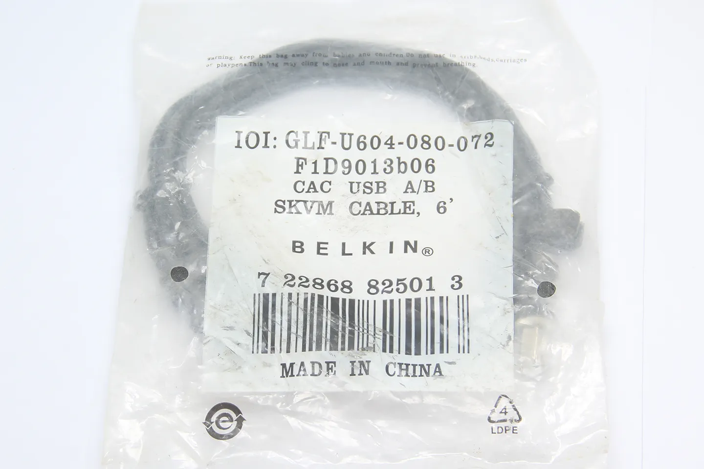 Belkin打印机数据线 F1D9013B06 1.8m USB2.0 A对B 纯铜屏蔽线 适用各种打印机