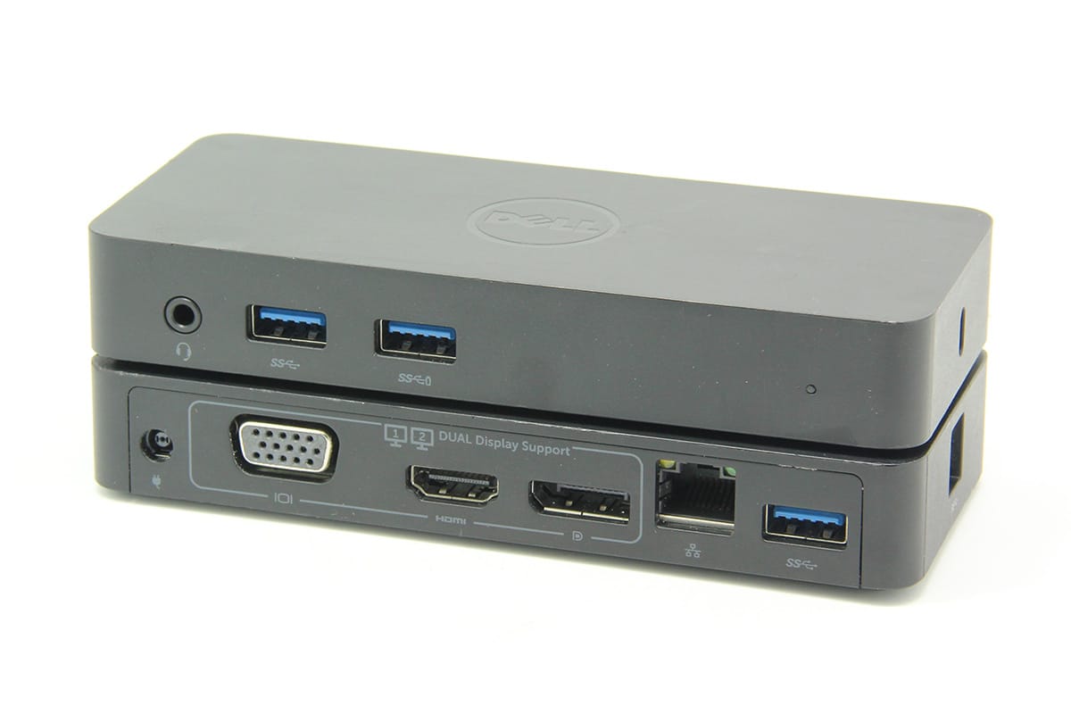 Dell D1000 通用suface pro 台式 双视频USB3.0坞站 vga 扩展坞平板笔记本外接多屏炒股显示器外置网卡声卡显卡USB3.0集线器