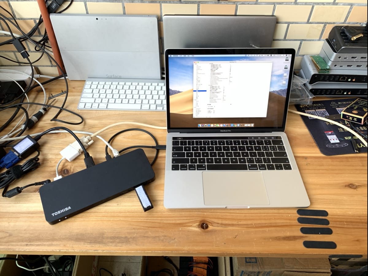 东芝 PA5281U-1PRP 扩展坞yoshiba 40G thunderbolt 3 dock 45瓦pd协议快充 外接多屏