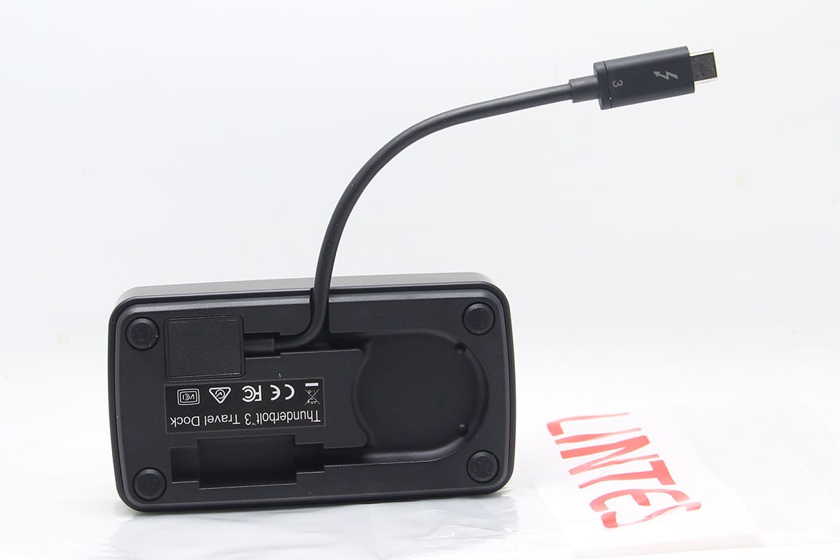 便携式免电源 雷电3/4扩展坞外接双4k 60hz USB3.0千兆网卡兼容win Mac电脑