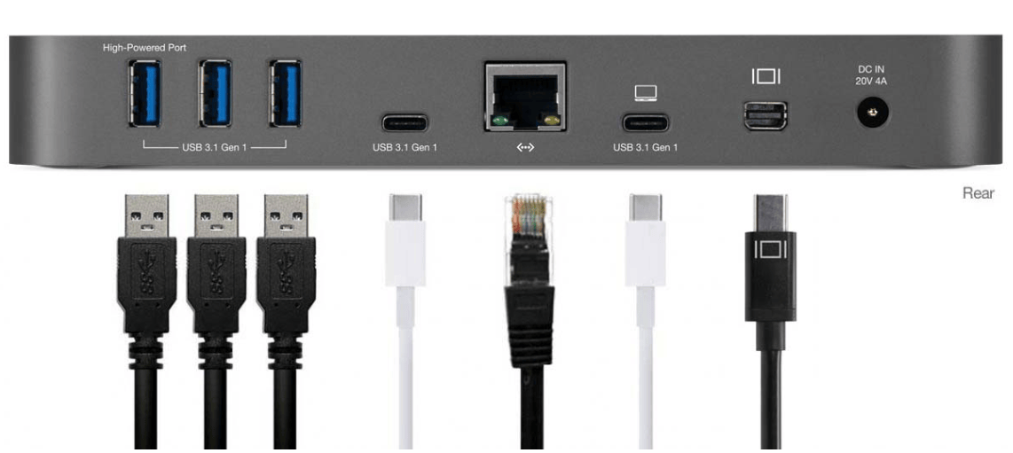原装 OWC owctcdock11psg owctcdk 10pmdsg （mdp） USB-C type-c扩展坞dock macbook pro thinkpad 反向60瓦充电 转接10端口 sd卡等