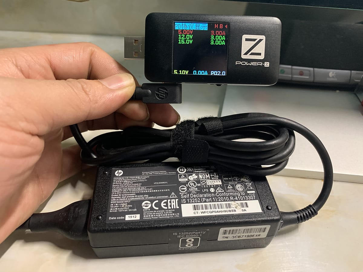 原装45W惠普幽灵HP spectre 13 Elite x2 1012 TYPE-C电源适配器 TPN-CA01 原装45W惠普幽灵HP spectre 13 Elite x2 1012 TYPE-C电源适配器 TPN-CA01