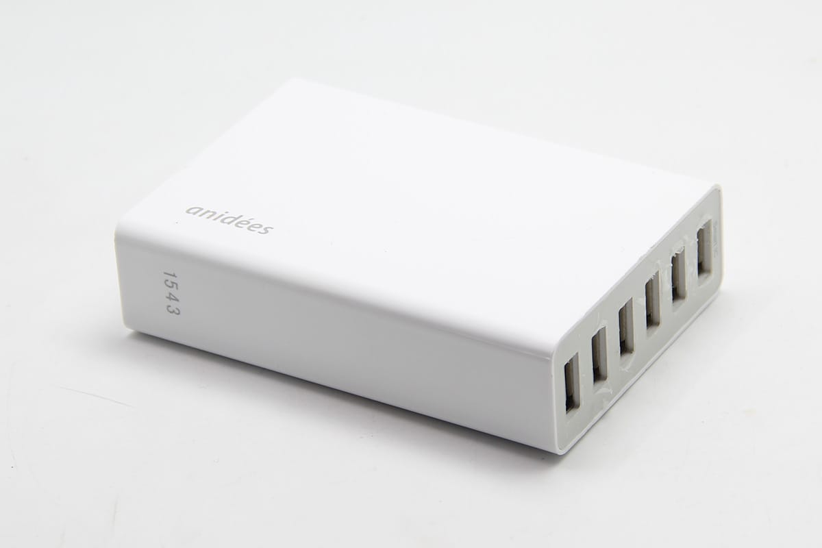 原装anidees 4口 6口USB充电器50W 快速充电兼容 三星苹果等5V 10A desktop charger