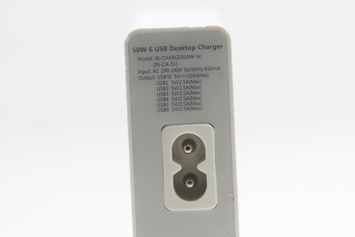 原装anidees 4口 6口USB充电器50W 快速充电兼容 三星苹果等5V 10A desktop charger