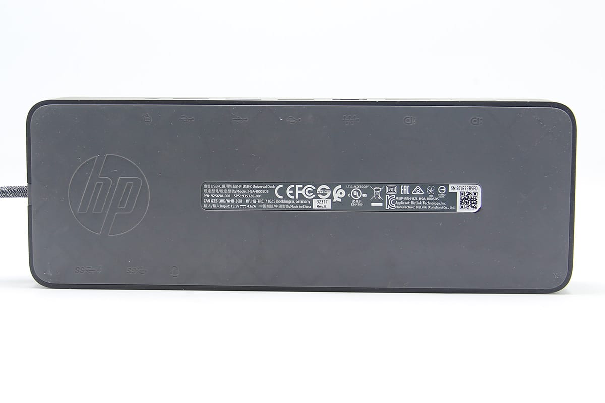 原装惠普USB-C Universal dock 通用型扩展坞 PD2.0协议反向充电双4k 60hz单5K 千兆网卡 HSA-B005DS 925698-001 935326-001/#898
