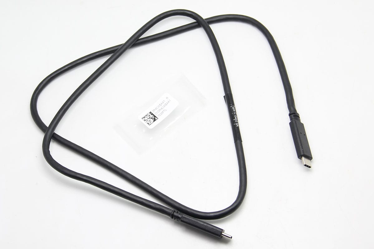 原装戴尔100瓦type-C线USB-C数据线5A电流10G传输4k视频传输1.8米 PD充电线 C口显示器连接线