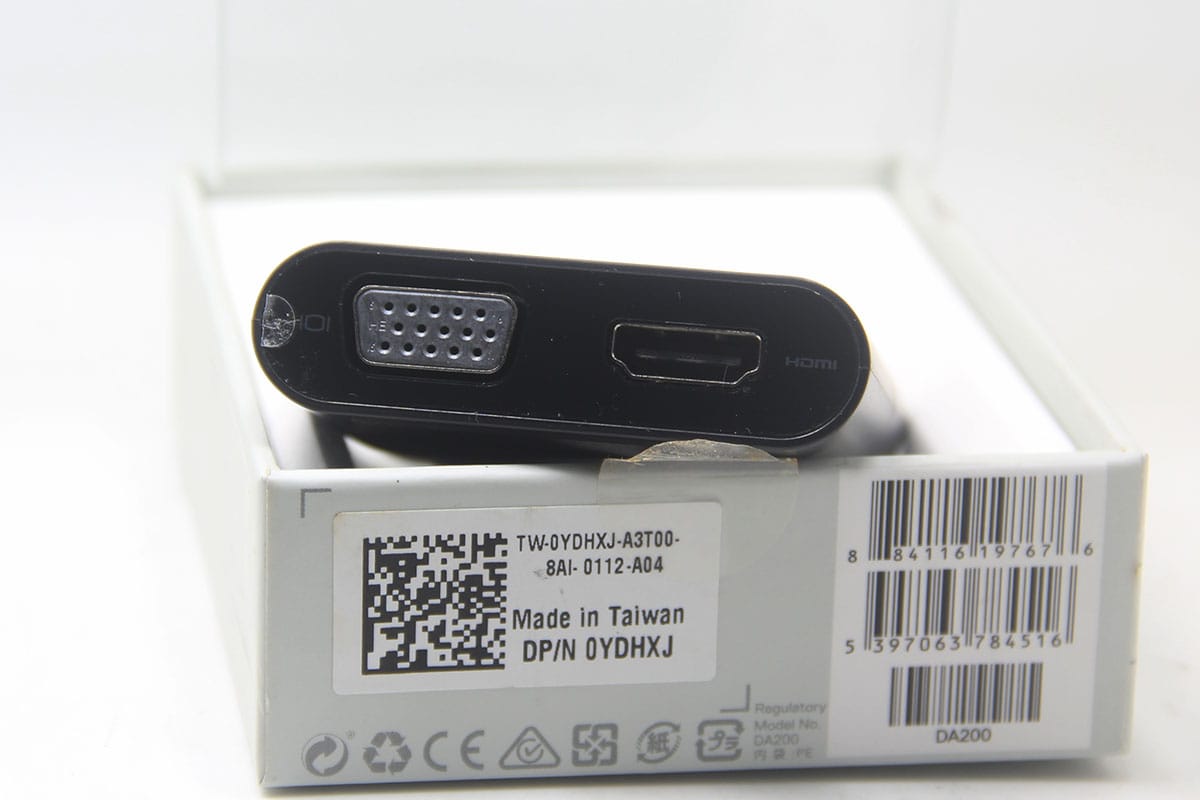 原装戴尔DA200 0YDHXJ  USB-C全功能C便携式扩展坞千兆网卡USB3.0接口HDMI