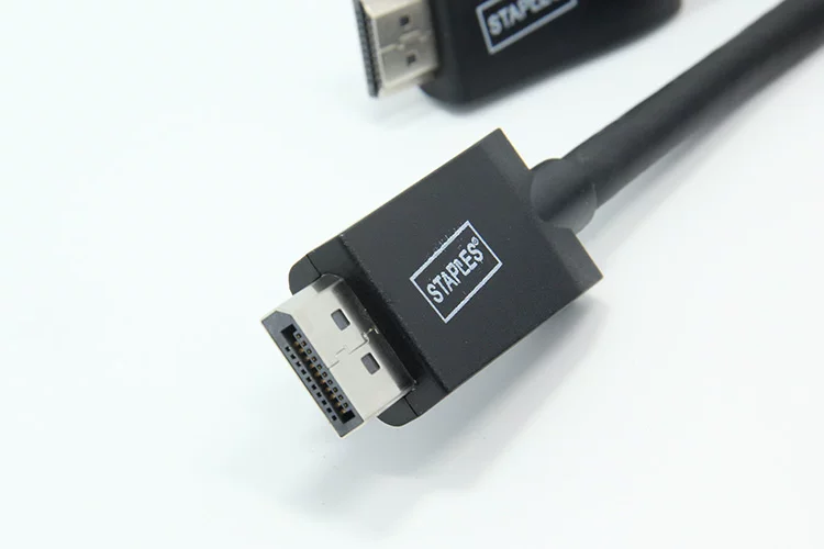 原装美国进口staples 粗线大DP转HDMI 电脑接电视 投影仪 数字口影音同步