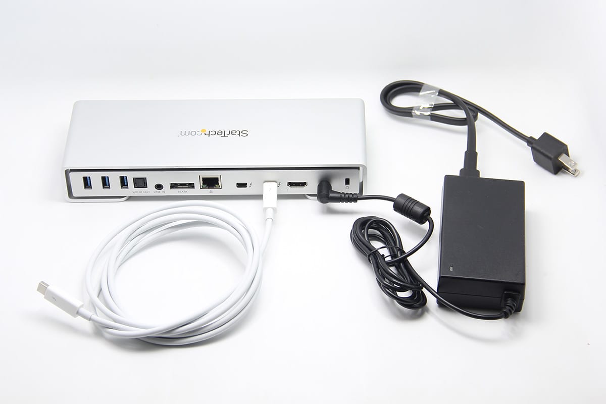 原装美国startech.com TB2DOCK4KDHC 雷电2扩展坞dock iMac book pro笔记本电脑接网卡光纤声卡