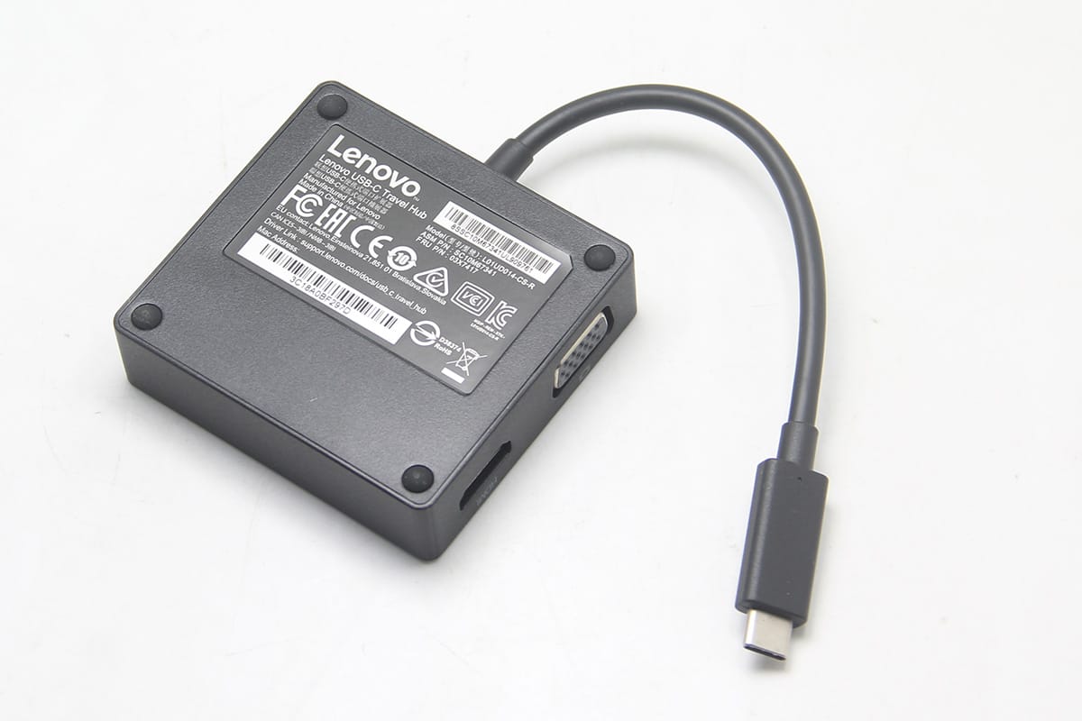 原装联想便携式扩展器转换器USB-C Traver Hub 03X7417 千兆网卡