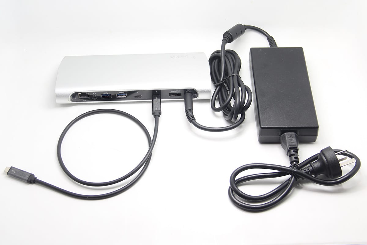 原装贝尔金 F4U095 thunderbolt3 express dock HD 雷电3满速40G扩展坞85瓦PD供电苹果Macbookpro免破解即插即用#818#