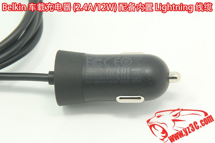 原装贝尔金车载iphone手机充电器 车充2.4A电流12W充电器配备内置闪电线 适用于iphone5 5s 6 6s 原装贝尔金车载iphone手机充电器 车充2.4A电流12W充电器配备内置闪电线 适用于iphone5 5s 6 6s