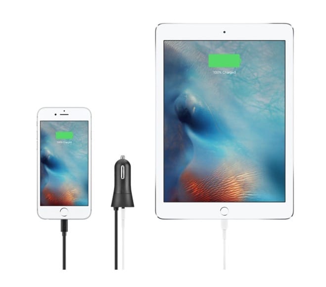 原装贝尔金车载iphone手机充电器 车充2.4A电流12W充电器配备内置闪电线 适用于iphone5 5s 6 6s 原装贝尔金车载iphone手机充电器 车充2.4A电流12W充电器配备内置闪电线 适用于iphone5 5s 6 6s