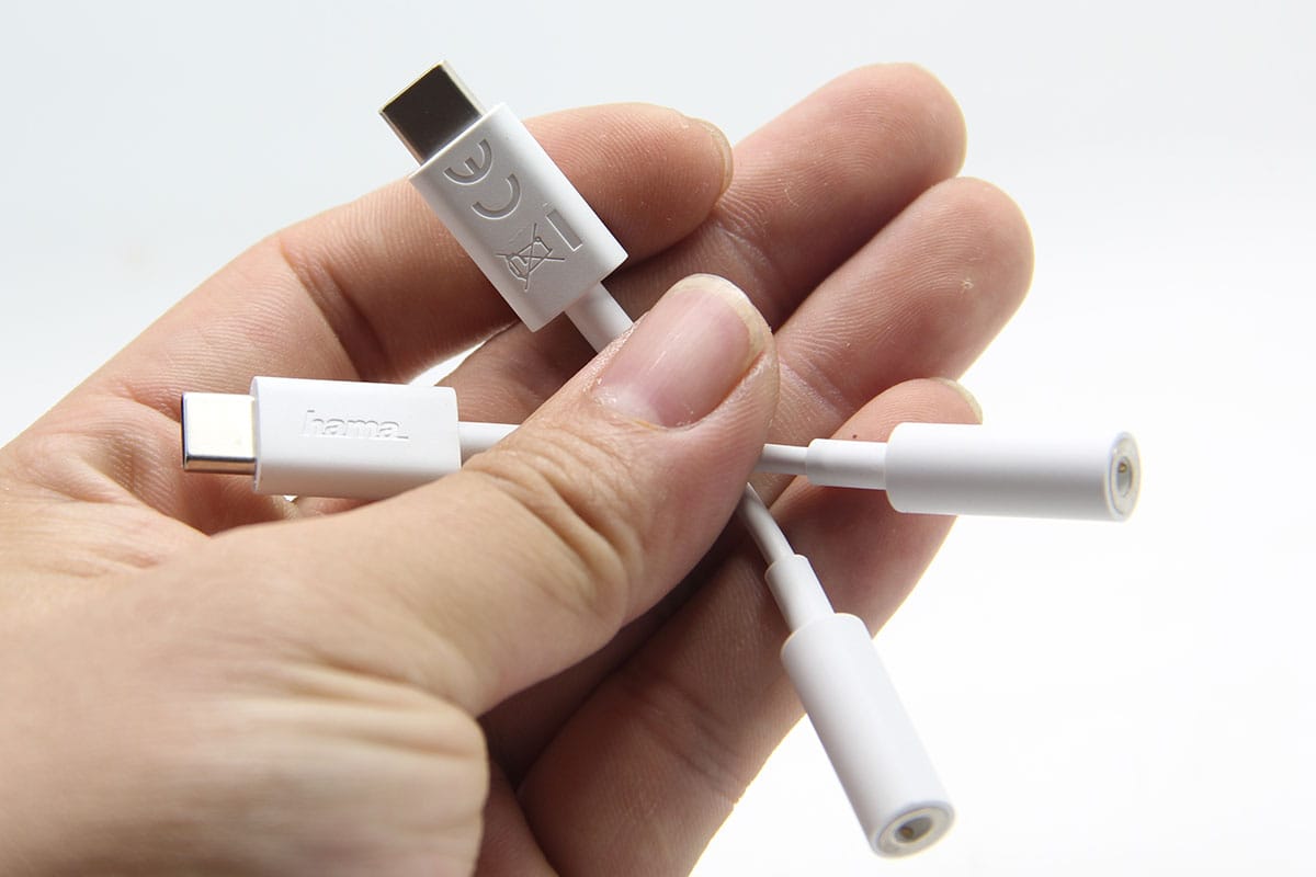 原装进口Hama手机平板电脑 USB-C转3.5mm耳机适配器转接线转换头