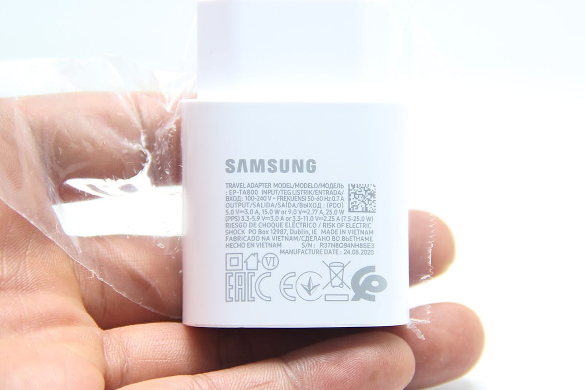 原装EP-TA800 25瓦支持PD协议快充适合iphone18瓦快充note10 三星S10 5G版原装25W USB-C充电器