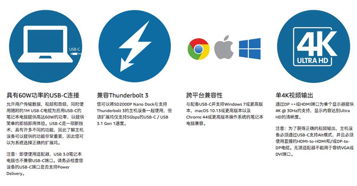 原装Kensington SD2000P USB-C dcok 4K PD协议60瓦供电输出 surface macbook xps thinkpad 安卓type-c 原装Kensington SD2000P USB-C dcok 4K PD协议60瓦供电输出 surface macbook xps thinkpad 安卓type-c
