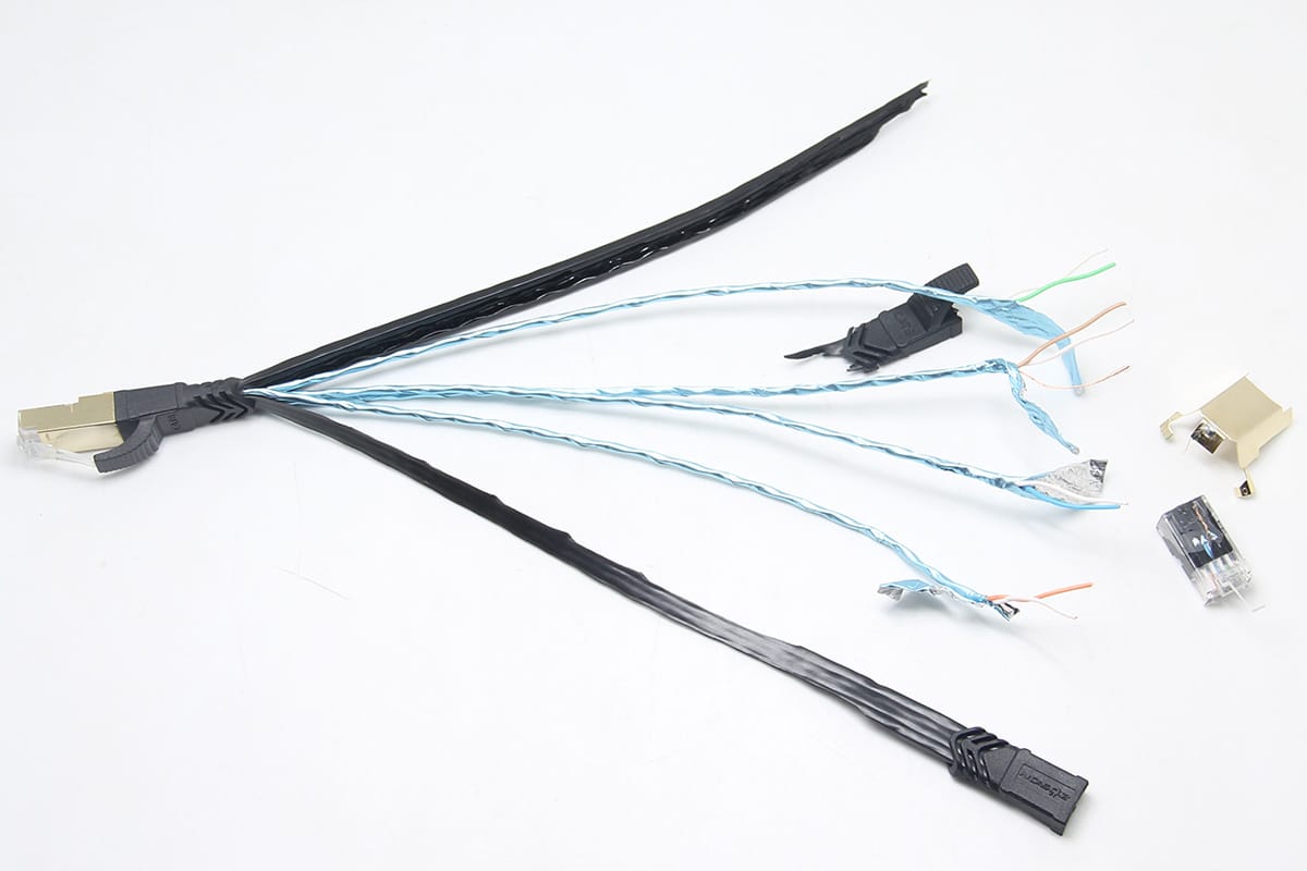原装Zosion 8类多层屏蔽网线RJ45网络跳线CAT8 2000Mhz高速40G网络传输线
