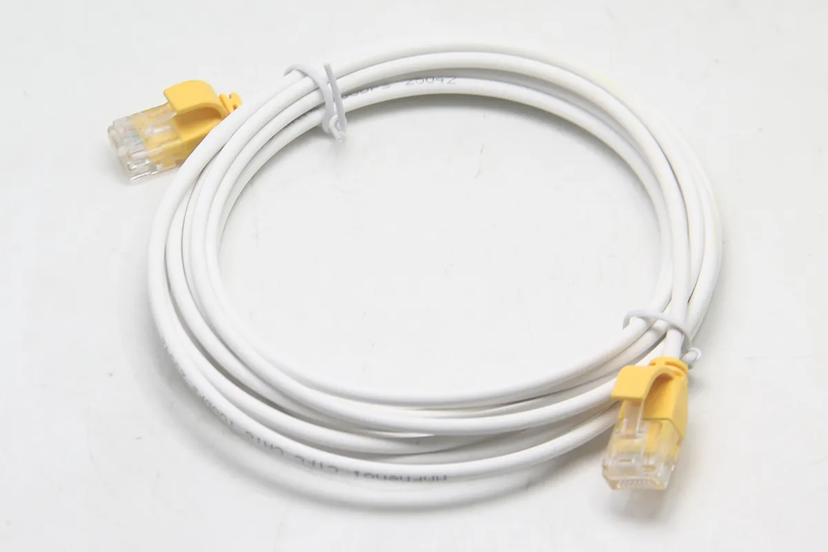 安费诺工业级超细Cat6万兆网线3米 28AWG极细机身 10Gbps高速传输