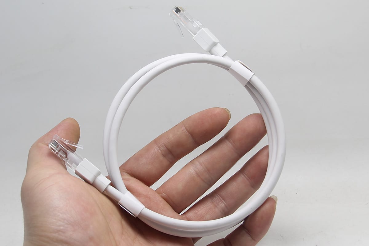 富士康出品超柔软白色千兆RJ45网线成品机制线高速宽带路由器交换机连接线