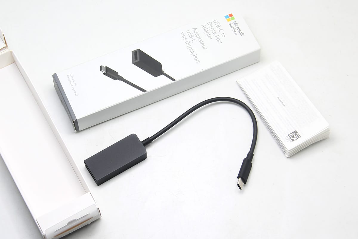微软surface USB-C转DP雷电34全功能C手机平板外接DP显示器4k高刷 1859