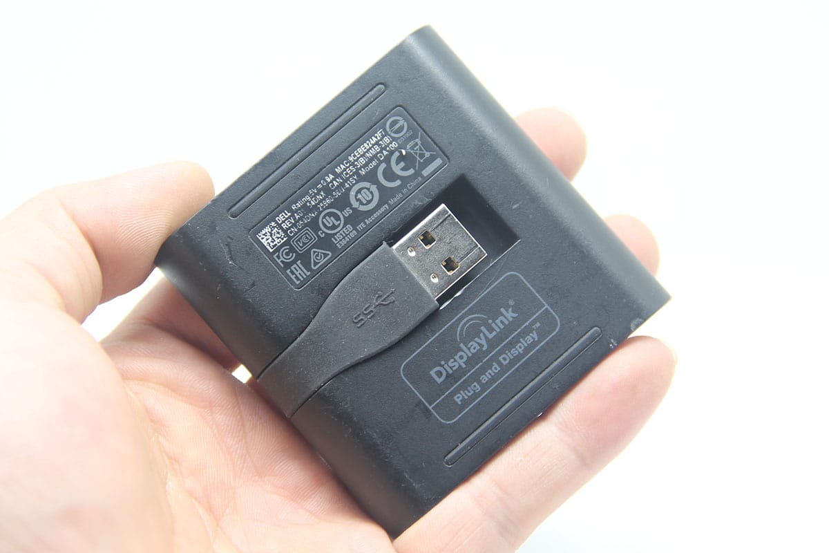 戴尔DA100 USB3.0转HDMI/VGA 千兆网卡 DA100 V4X3P 适配转换器扩展坞