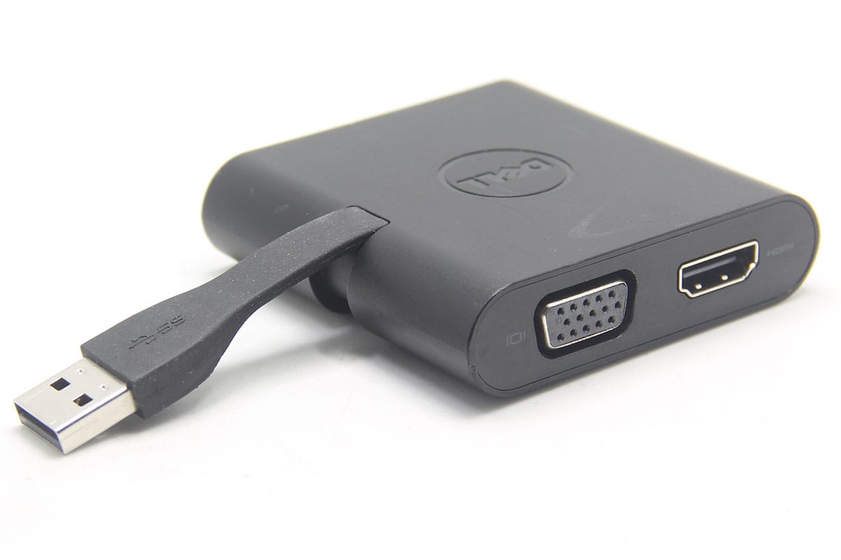 戴尔DA100 USB3.0转HDMI/VGA 千兆网卡 DA100 V4X3P 适配转换器扩展坞