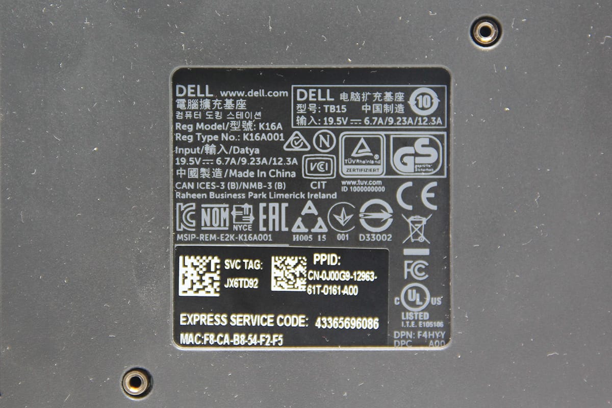 戴尔TB15 xps thinkpad x1 T480s elite G2 雷电3 dock 反向供电扩展坞 戴尔TB15 xps thinkpad x1 T480s elite G2 雷电3 dock 反向供电扩展坞