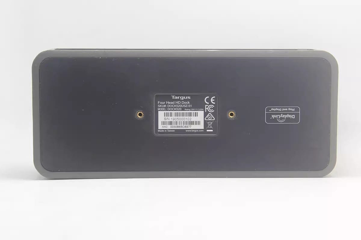 泰格斯 targus DOCK520 外接4屏HDMI扩展坞适用于Macwin系统等千兆网卡多个USB3.0