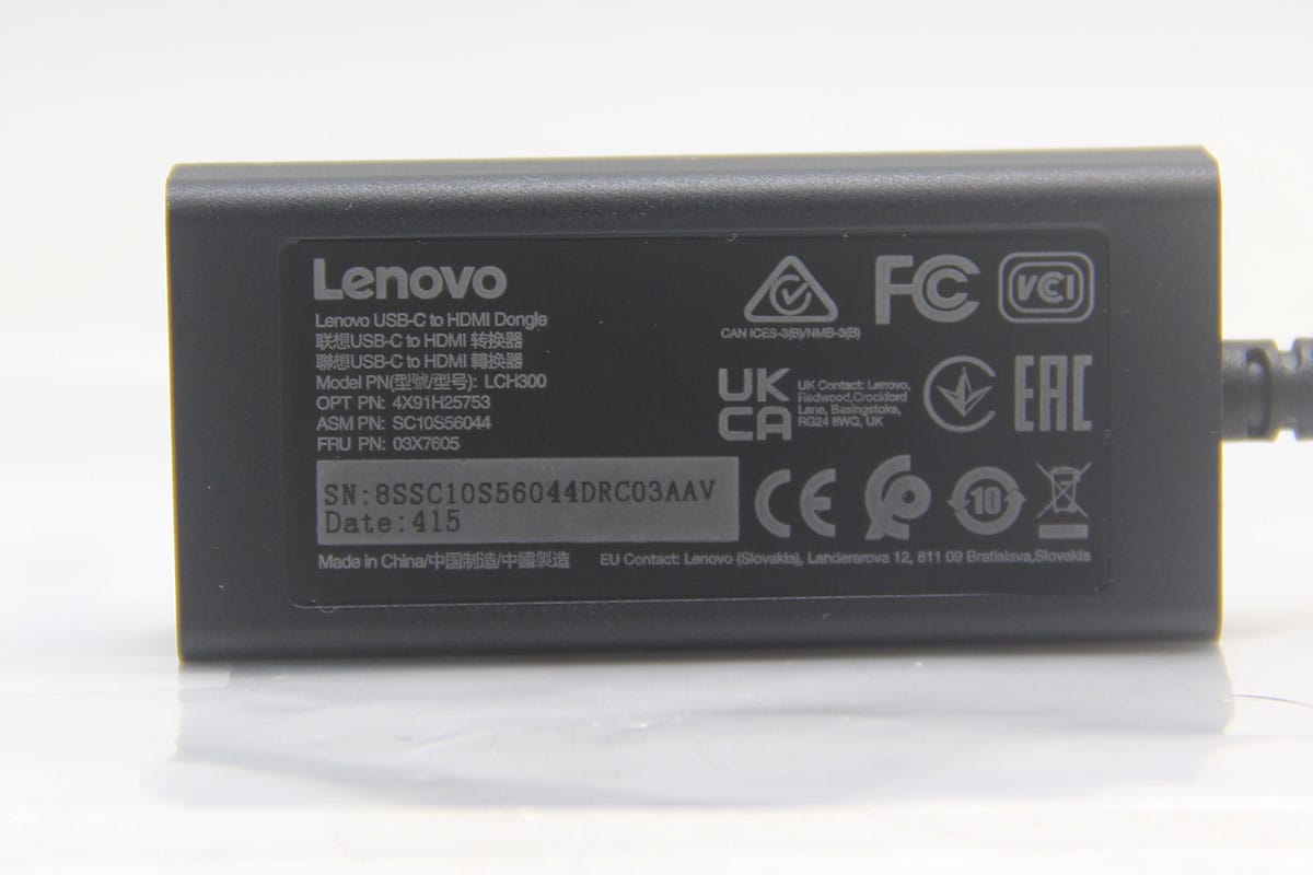 联想 03X7605 全功能USB-C雷电3 4转HDMI2.0b 4k 60hz手机平板电脑外接电视4X90R61022 GX90R61025 GX90R61026