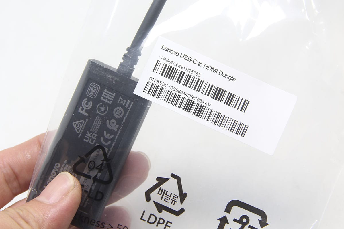 联想 03X7605 全功能USB-C雷电3 4转HDMI2.0b 4k 60hz手机平板电脑外接电视4X90R61022 GX90R61025 GX90R61026