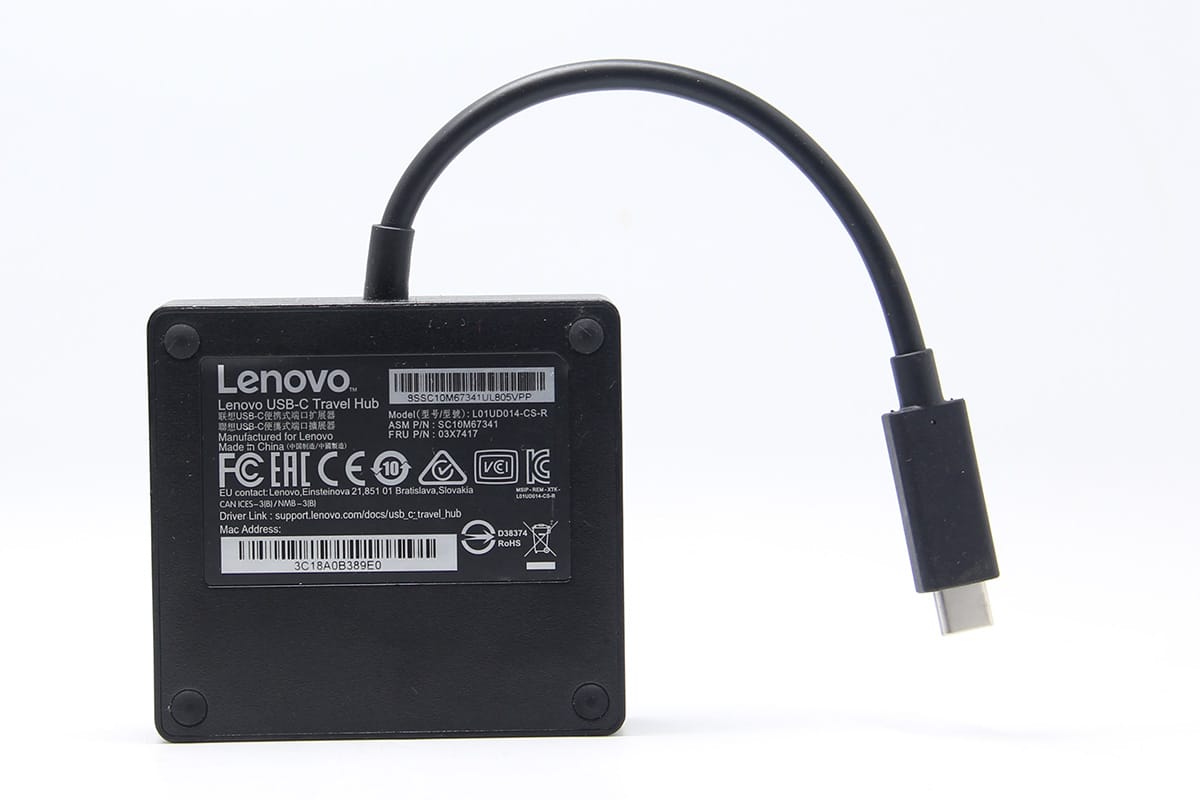 联想USB-C便携式端口扩展器travel hub 4X90M60793 USB转HDMI网口 联想USB-C便携式端口扩展器travel hub 4X90M60793 USB转HDMI网口