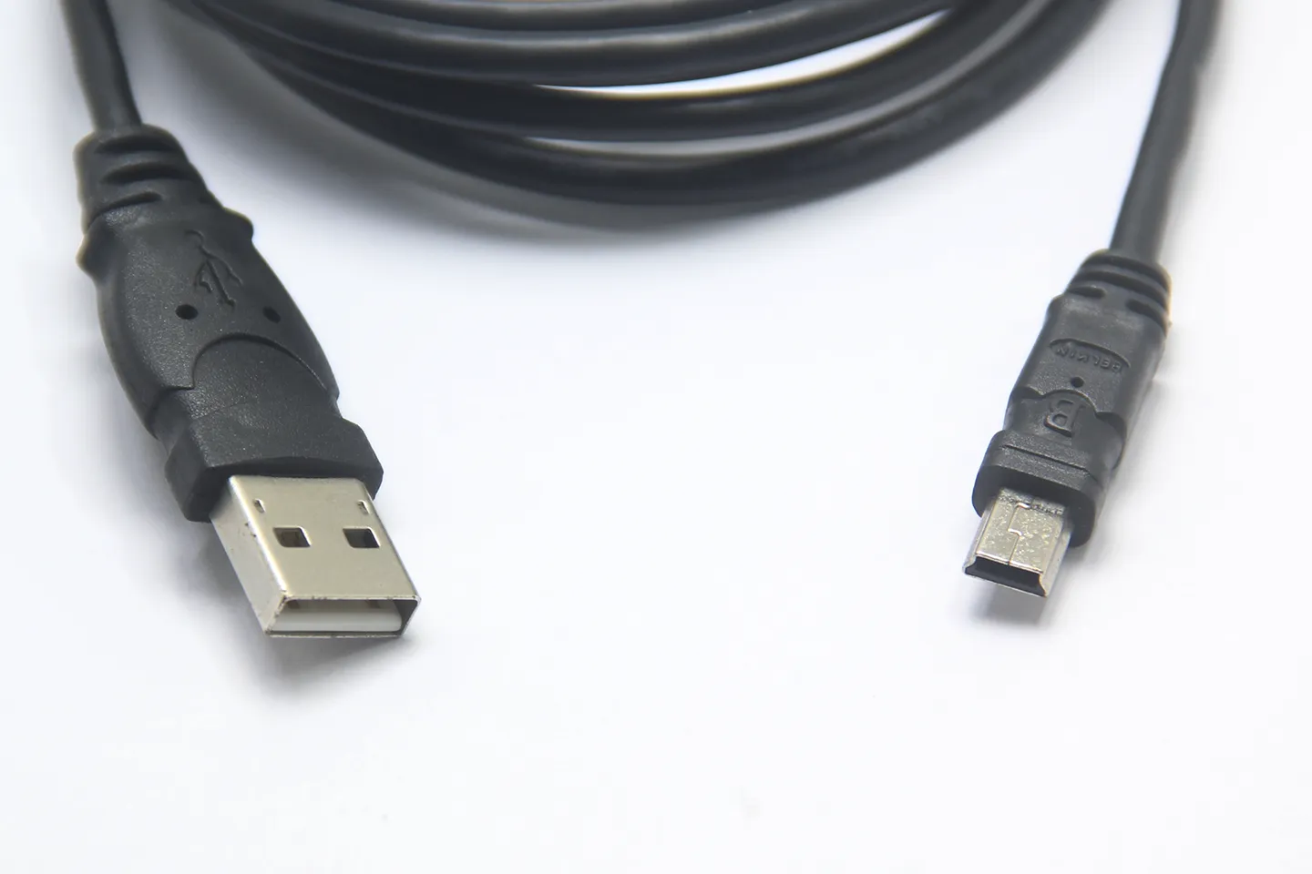贝尔金1.8米 通用T口线 5pin Mini USB-B充电数据线行车记录仪相机MP3老年机充电线