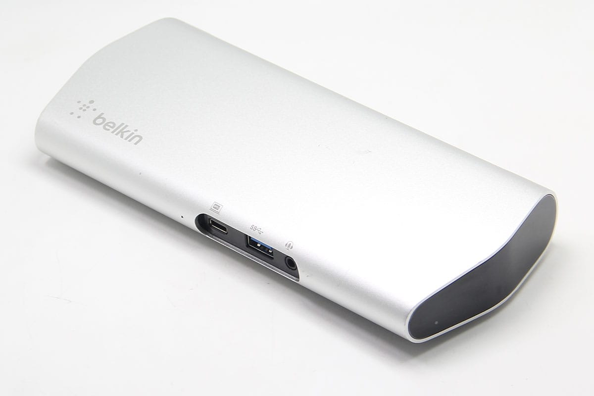 贝尔金belkin Express Dock HD F4U093 全功能C扩展坞PD 60瓦供电扩USB3.0 HDMI 耳机3.5mm 千兆网卡