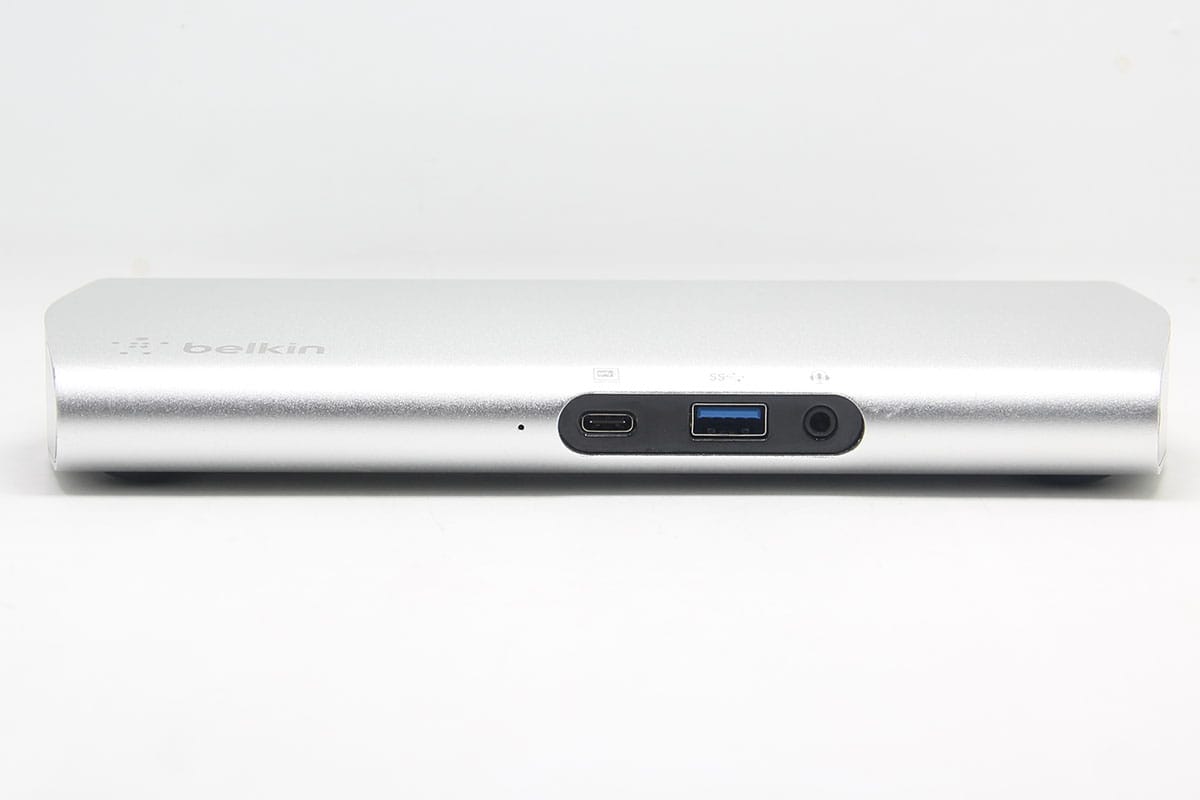 贝尔金belkin Express Dock HD F4U093 全功能C扩展坞PD 60瓦供电扩USB3.0 HDMI 耳机3.5mm 千兆网卡