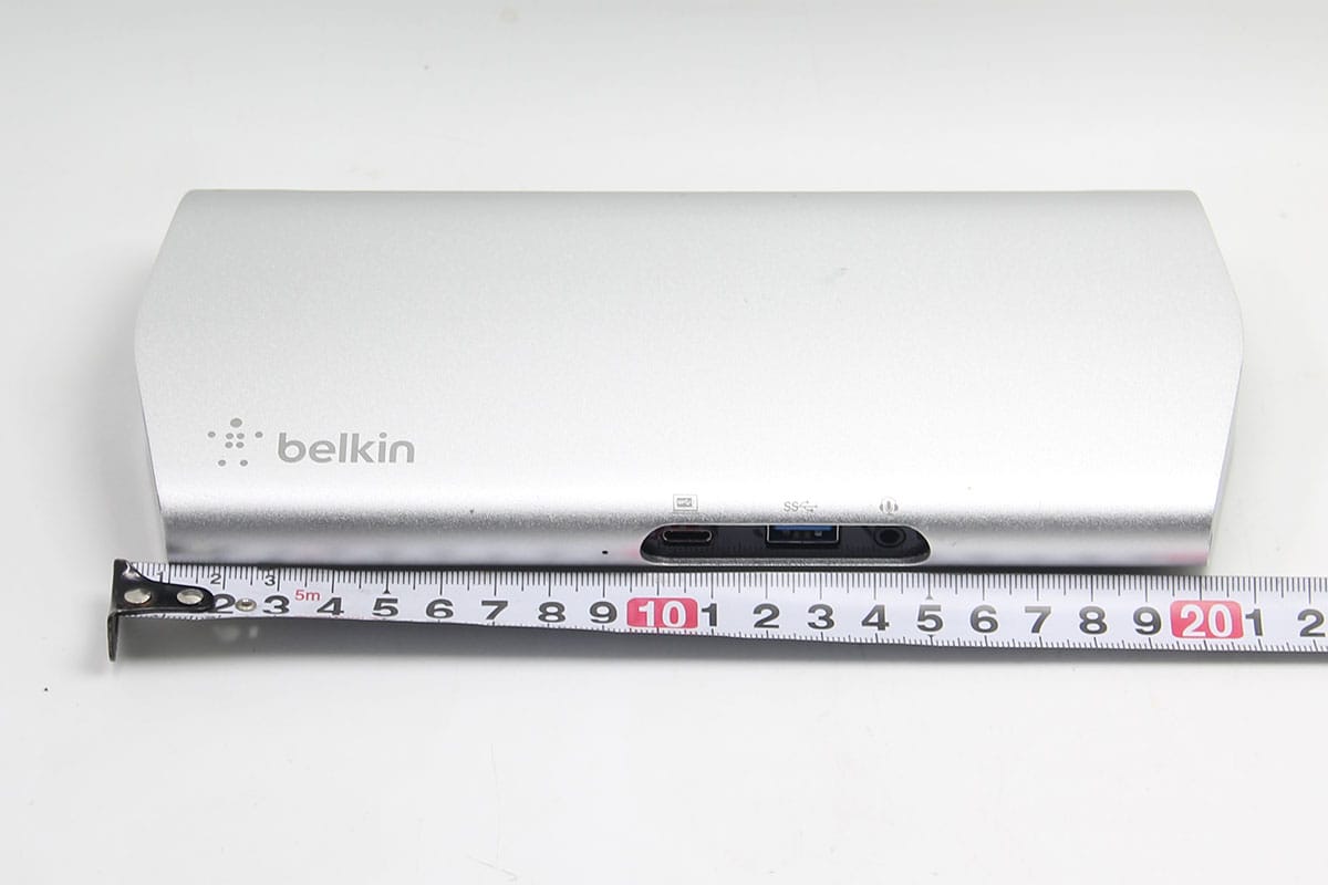 贝尔金belkin Express Dock HD F4U093 全功能C扩展坞PD 60瓦供电扩USB3.0 HDMI 耳机3.5mm 千兆网卡