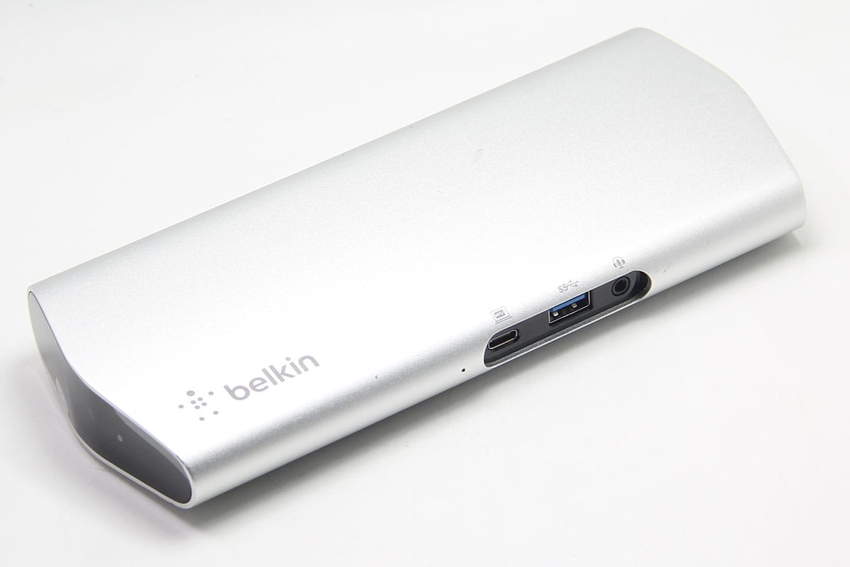 贝尔金belkin Express Dock HD F4U093 全功能C扩展坞PD 60瓦供电扩USB3.0 HDMI 耳机3.5mm 千兆网卡