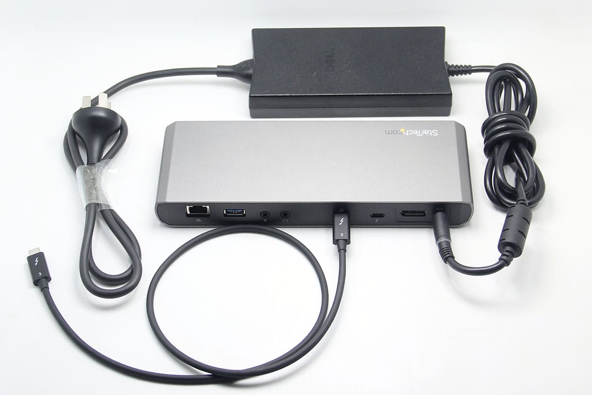 Mac 和 Windows® | USB-C 转 DP 电缆 | 双4k 60hz雷电3 85瓦PD扩展坞USB3.0 千兆网卡 声卡 TB3DK2DPPD