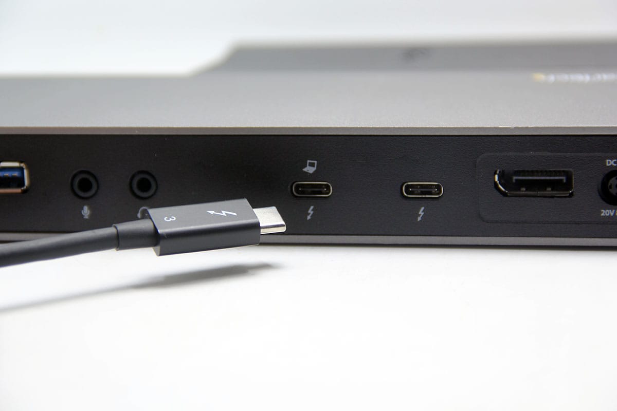 Mac 和 Windows® | USB-C 转 DP 电缆 | 双4k 60hz雷电3 85瓦PD扩展坞USB3.0 千兆网卡 声卡 TB3DK2DPPD