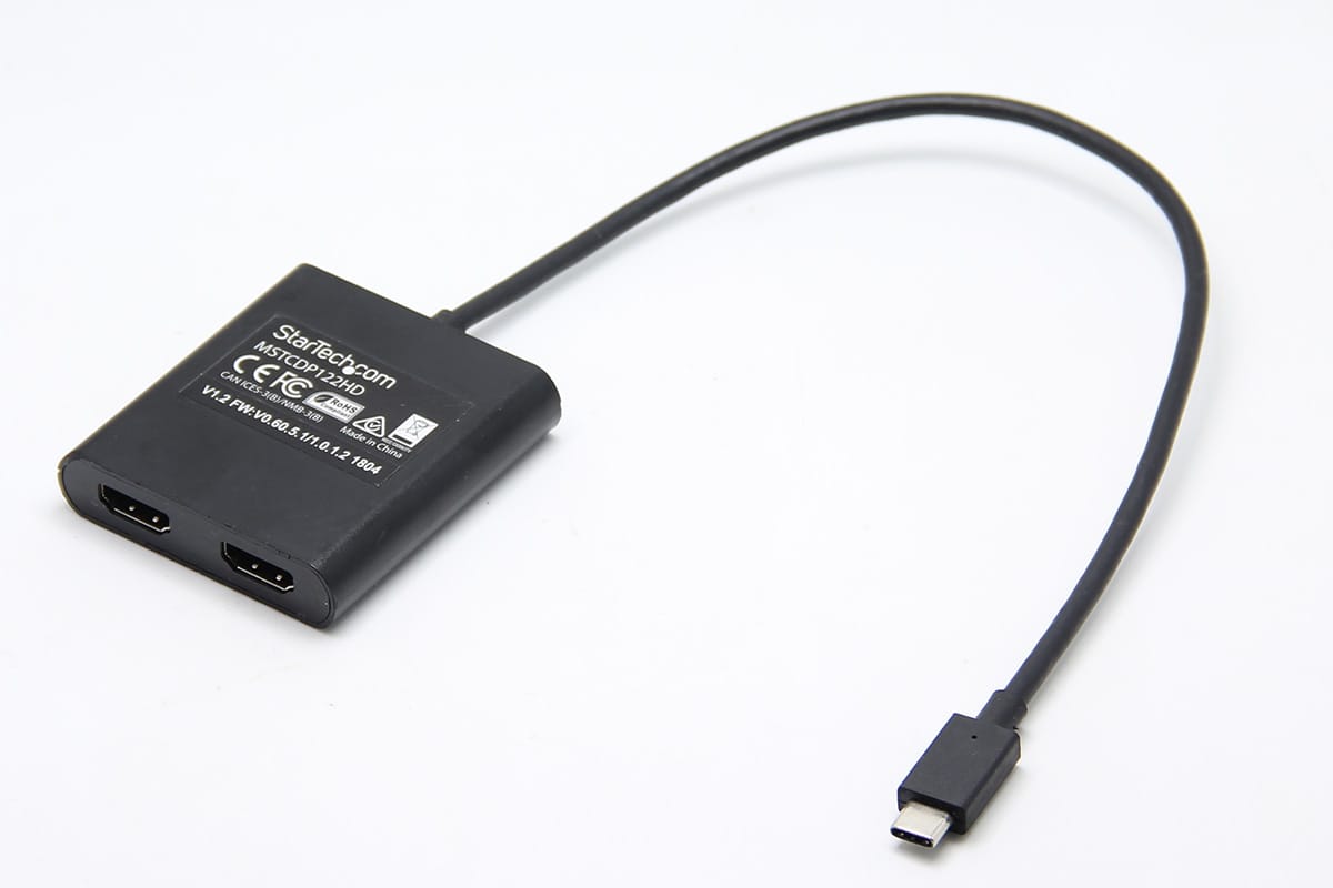 MST显示集线器USB-C 雷电3外接2个HDMI 4k分辨率 笔记本外接多屏2-port USB-C to HDMI MST Hub - 4K 30Hz