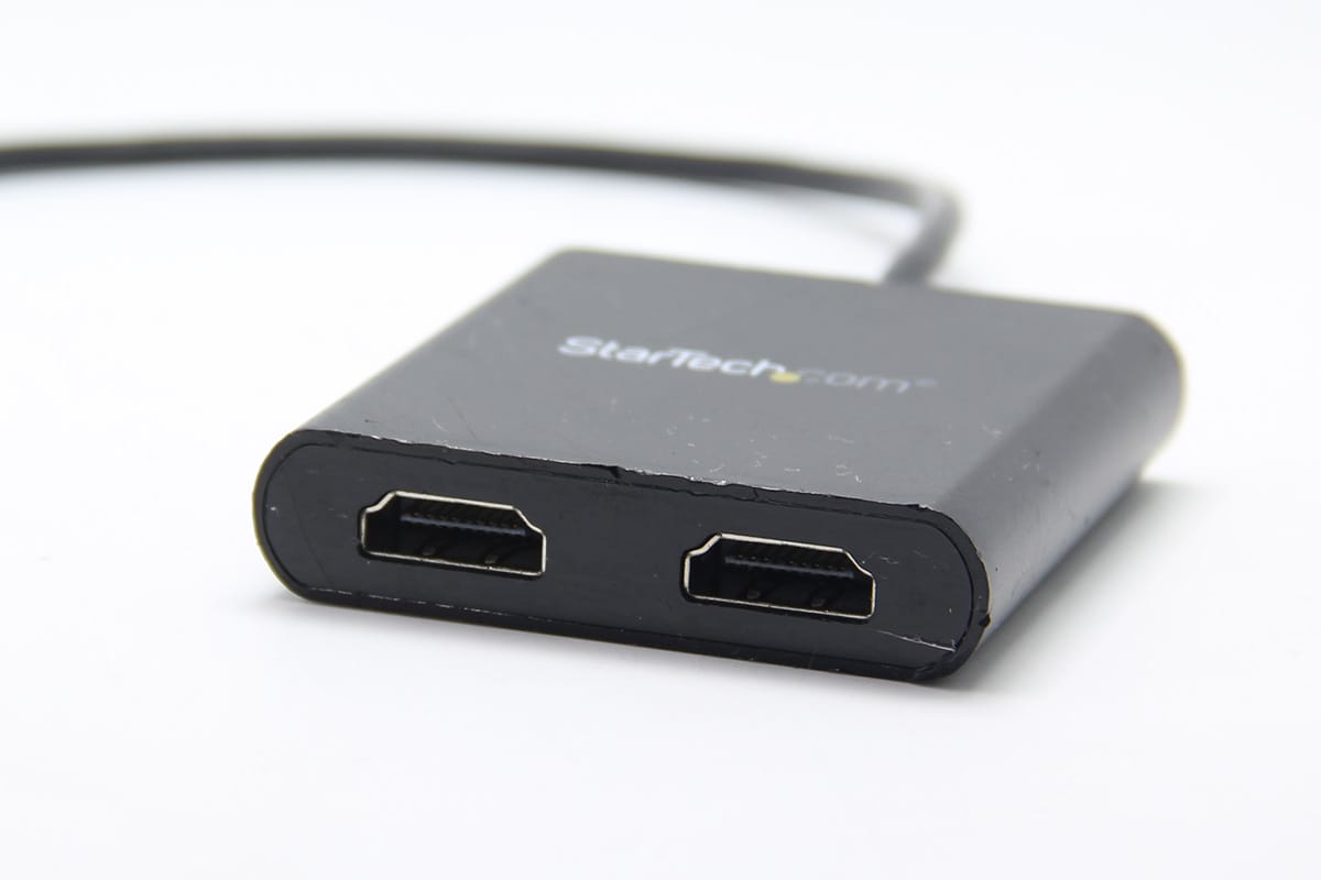 MST显示集线器USB-C 雷电3外接2个HDMI 4k分辨率 笔记本外接多屏2-port USB-C to HDMI MST Hub - 4K 30Hz