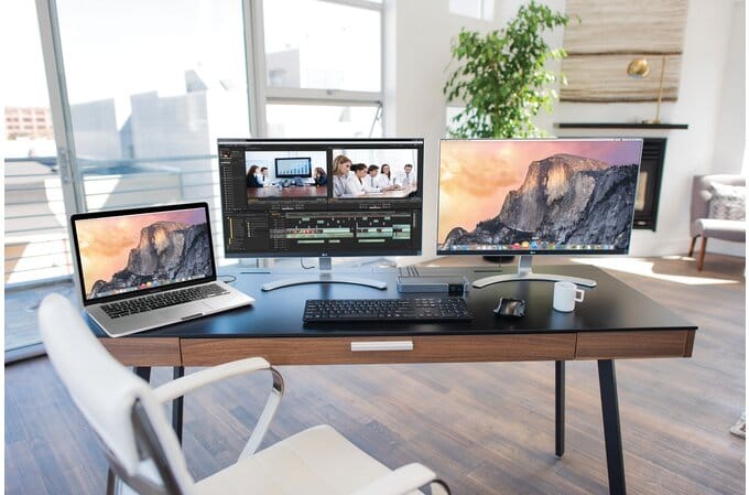 SD5200T 雷电3Thunderbolt3 40Gbps双路4K扩展坞Windows/Mac 85瓦反向供电