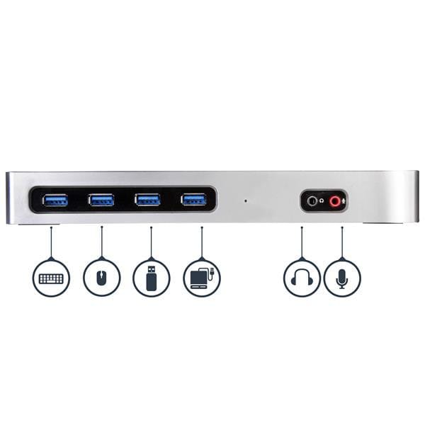 StarTech.com DK30A2DH type-c扩展坞win Mac电脑DOCK Dual-4K Docking Station with 6 x USB 3.0 Ports