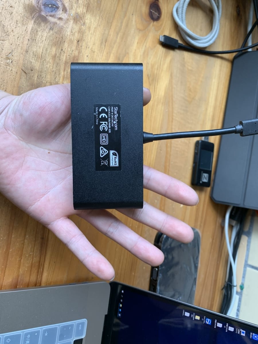 startech DKT30CHV 即插即用型 c转USB 千兆以太网 HDMI VGA 便携式扩展坞