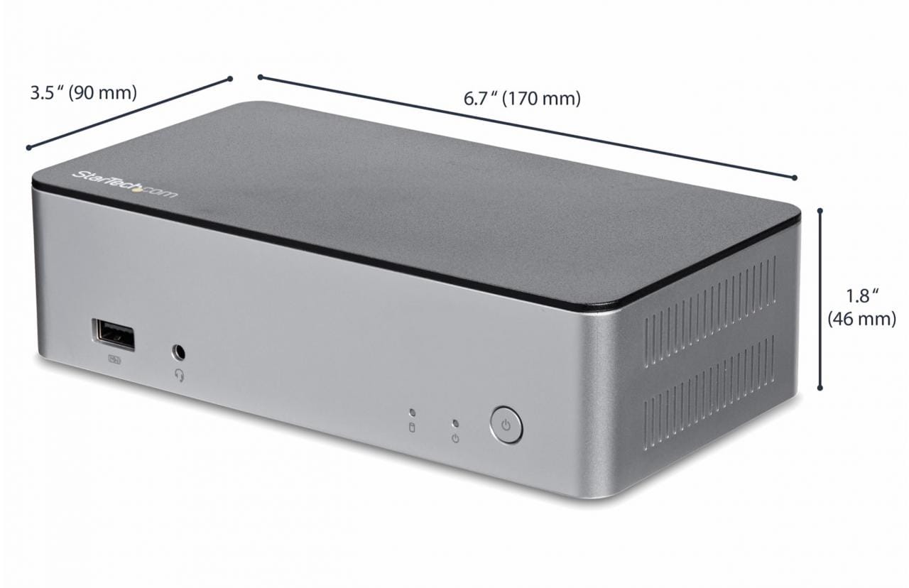 Startech MST30C2HDPPD PD60瓦充电内置SATA硬盘接口扩展坞支持win Mac千兆网卡