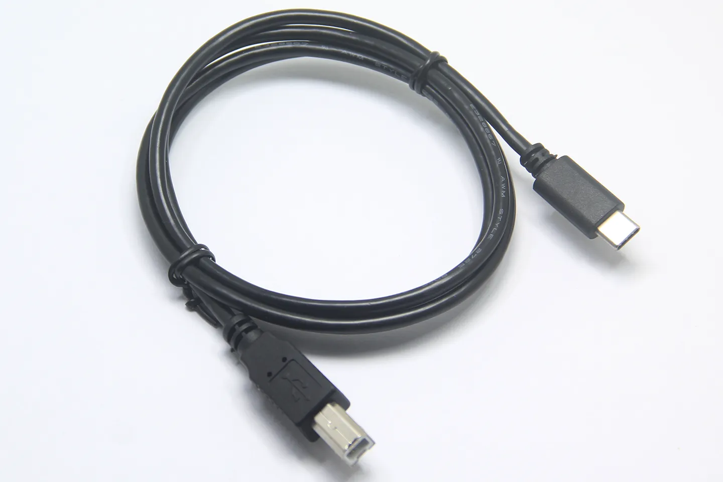 USB-C转USB-B方口线 连接线打印机小型光驱纯铜高速稳定传输线
