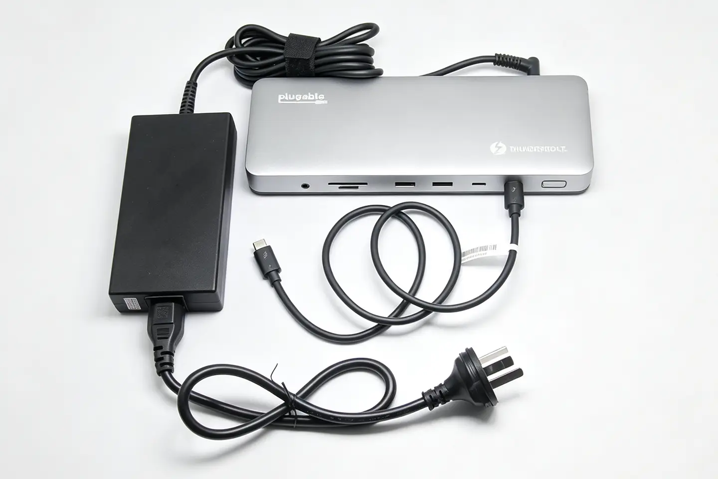Plugable 雷电4扩展坞TBT-UDM Win/Mac电脑外扩双HDMI2.0 4K60hz or 8K /SD 96瓦PD 多接口Gen2