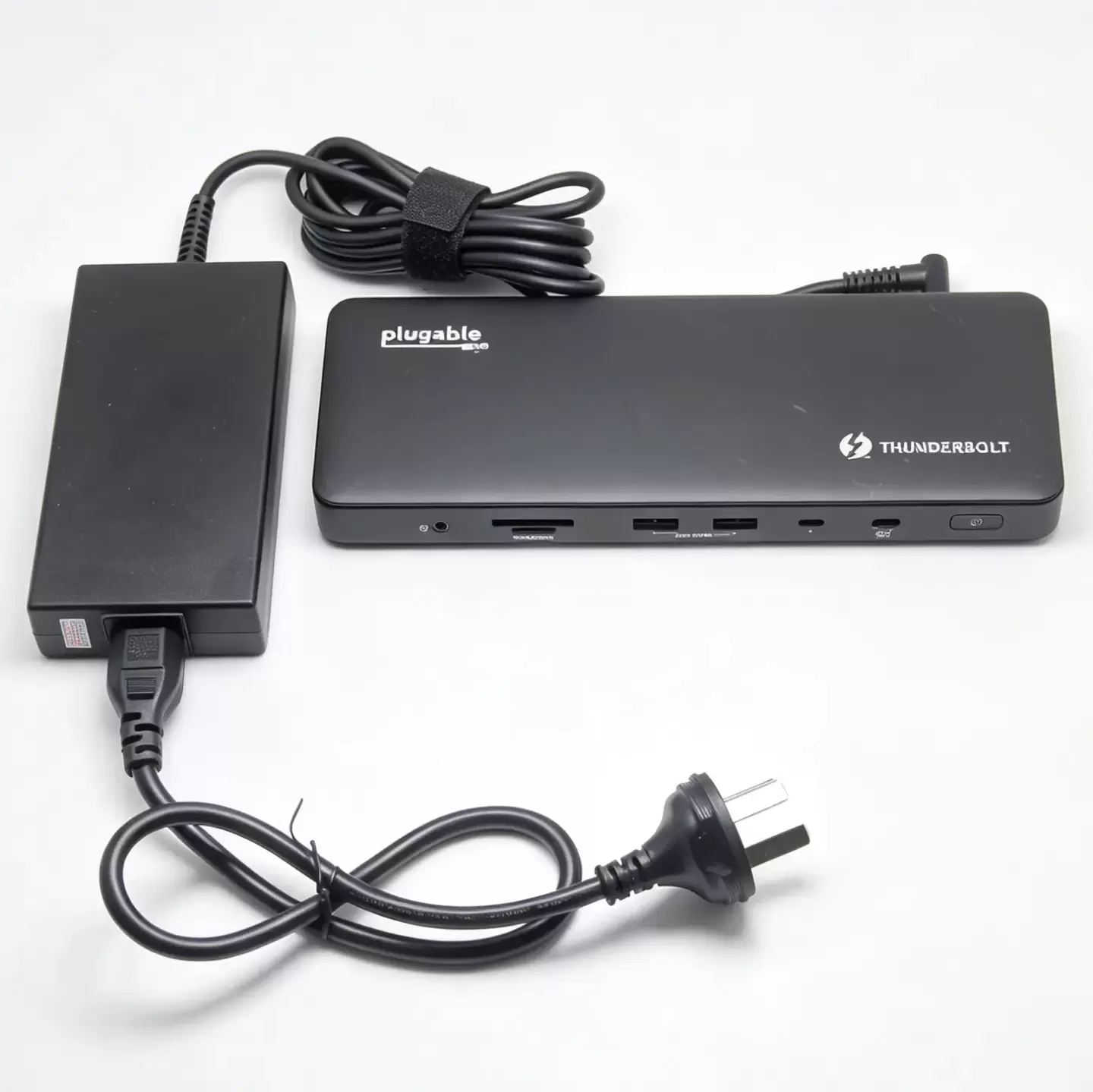 Plugable 雷电4扩展坞TBT4-UD5 苹果笔记本/Thinkpad/XPS等电脑外扩双HDMI2.0 4k 60hz/SD卡 96瓦PD供电