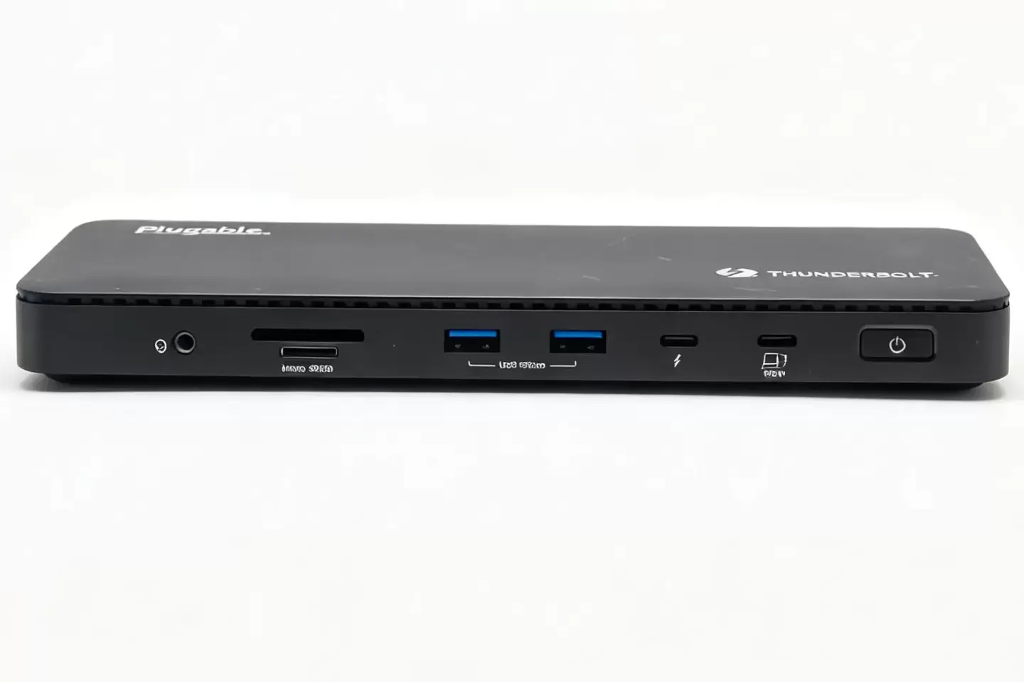 Plugable 雷电4扩展坞TBT4-UD5 苹果笔记本/Thinkpad/XPS等电脑外扩双HDMI2.0 4k 60hz/SD卡 96瓦PD供电